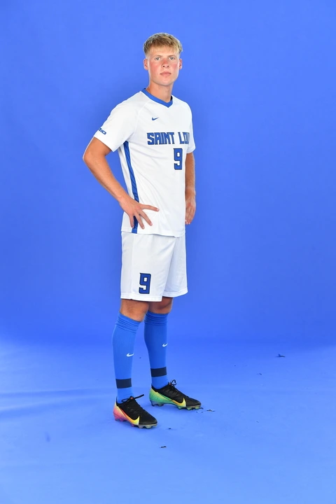 Portrait of Tanner Anderson in his Saint Louis University kit
